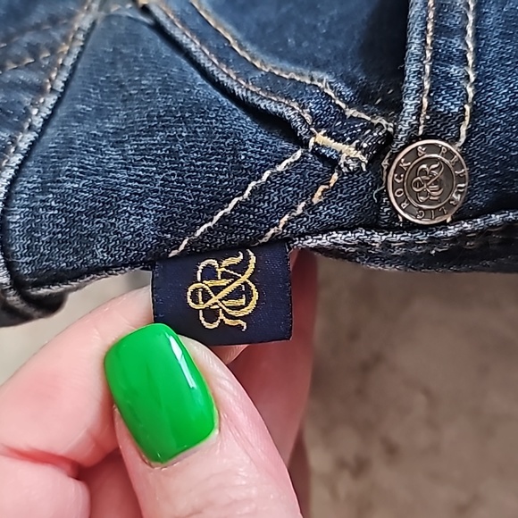 Rock & Republic size 16 denim crop pants - Picture 3 of 7